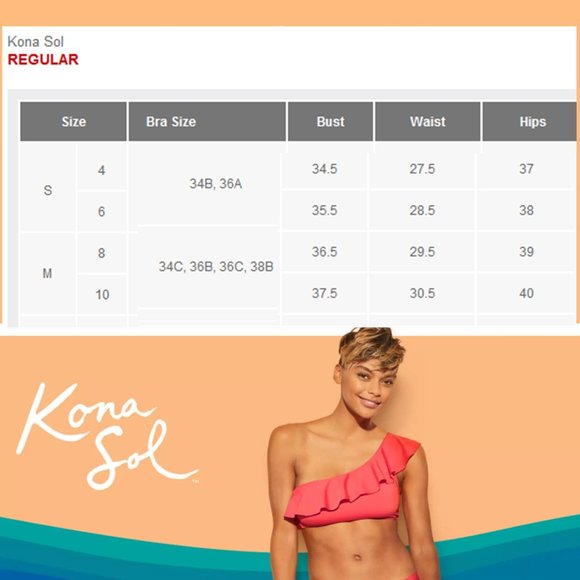 KONA SOL Crochet Flounce Classic One Piece Black Swimsuit NEW WITH TAG! - Picture 9 of 10